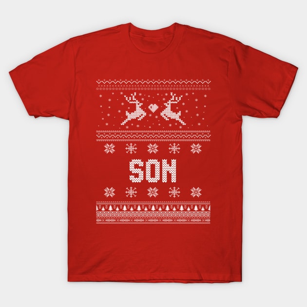 Son - Ugly Christmas Sweaters T-Shirt T-Shirt by Wintrly